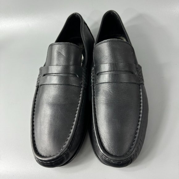 Harrys London Man\'s Black Leather Loafers, Size 44 main image 8